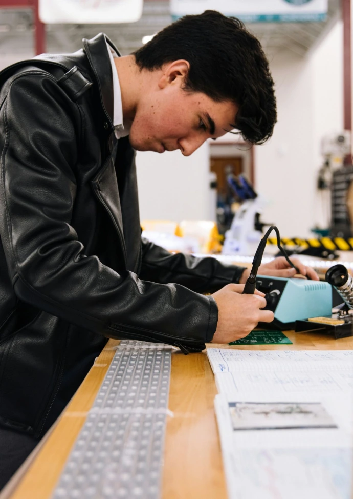 In-house technician providing radio support